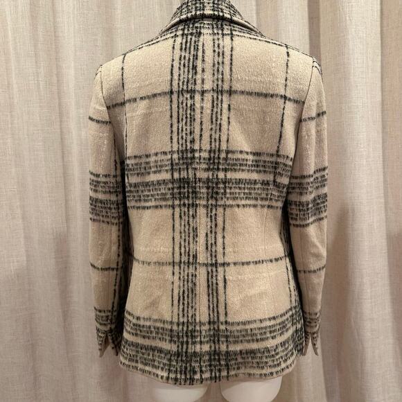 Ellen Tracy Wool Blend Plaid Coat sz 12 - Picture 6 of 14